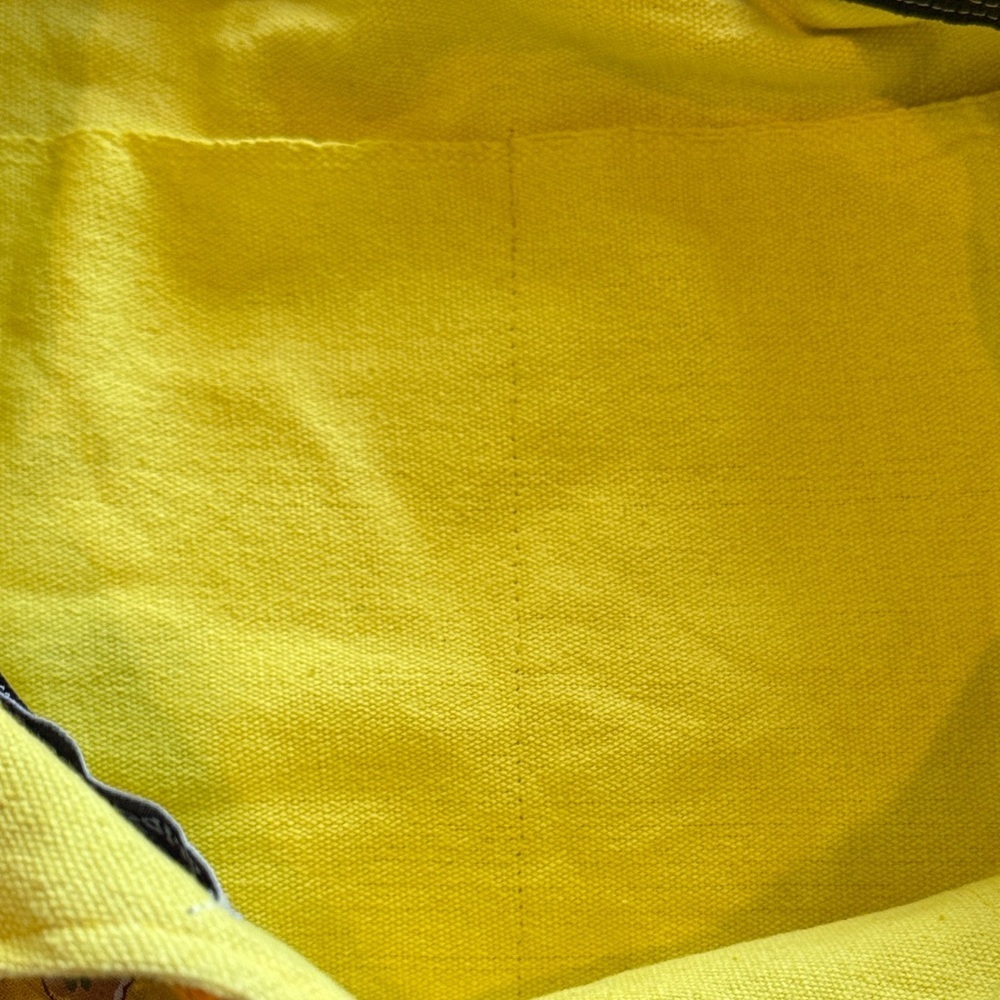 Tribe Azure Fair Trade Cotton Yellow Multi Patchwork Boho Tassel Tote Bag NWOT - Picture 7 of 16